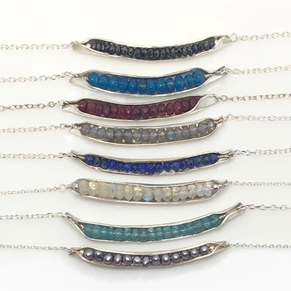Gemstone Pod Necklace